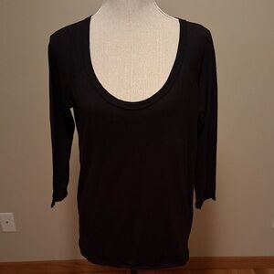 Chaser Classic Black Long Sleeve Top